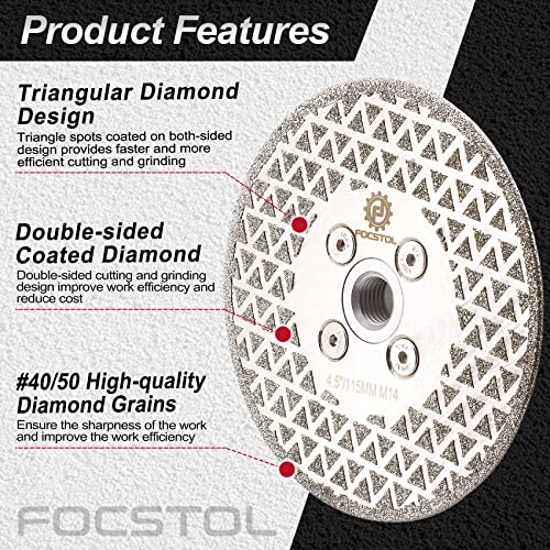FOCSTOL Diamond Cutting Grinding Disc - Image 3