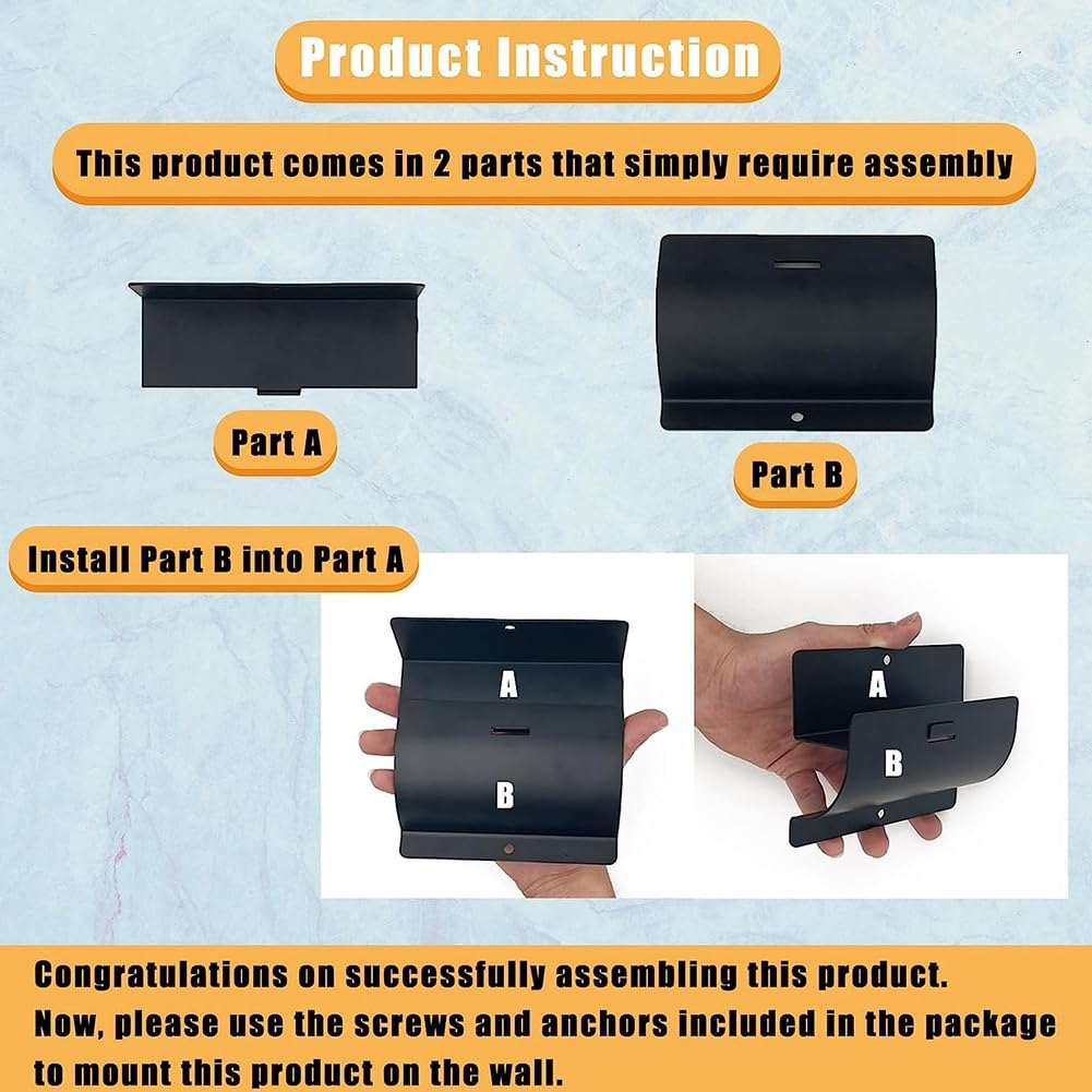 Percha de Escalera de Alta Resistencia, de Escalera de Montaje en Pared para Almacenamiento de Escaleras, Perchas de Carretilla para Pared de Garaje, 1 Paquete
