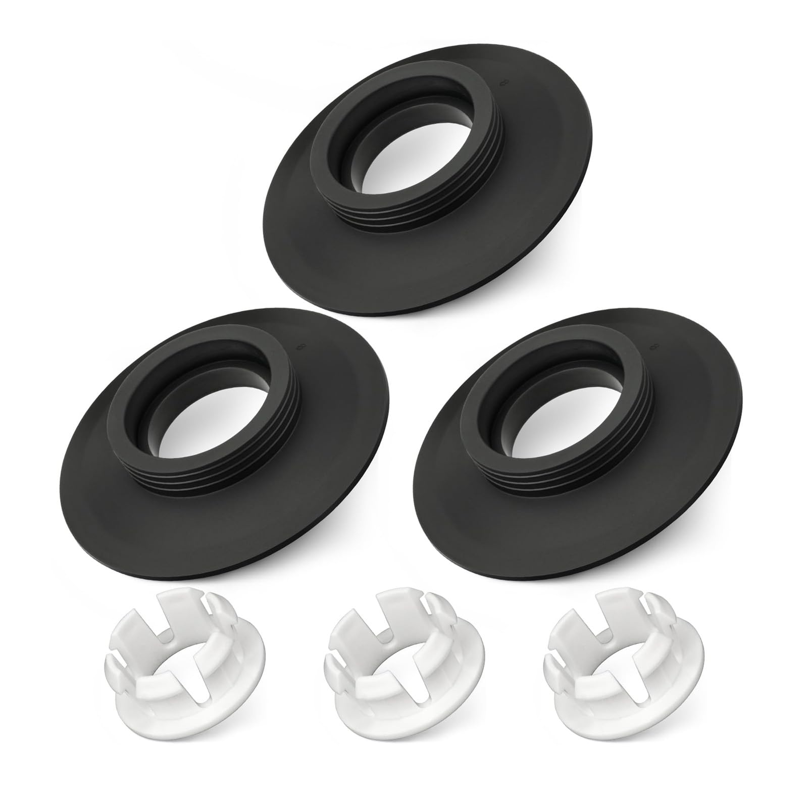 Ideal Standard Flush Valve Seal, 3 Pack Toilet Flush Valve Seal & Clip, Replacement for SV01967