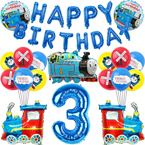 22 Pcs Deco Anniversaire Thomas Le Train, Anniversaire Thomas Le Train, 3 Ans Garcon Decoration Anniversaire Thomas Le Train, Ballon Thomas Le Train, Ballon Anniversaire Thomas Et Ses Amis