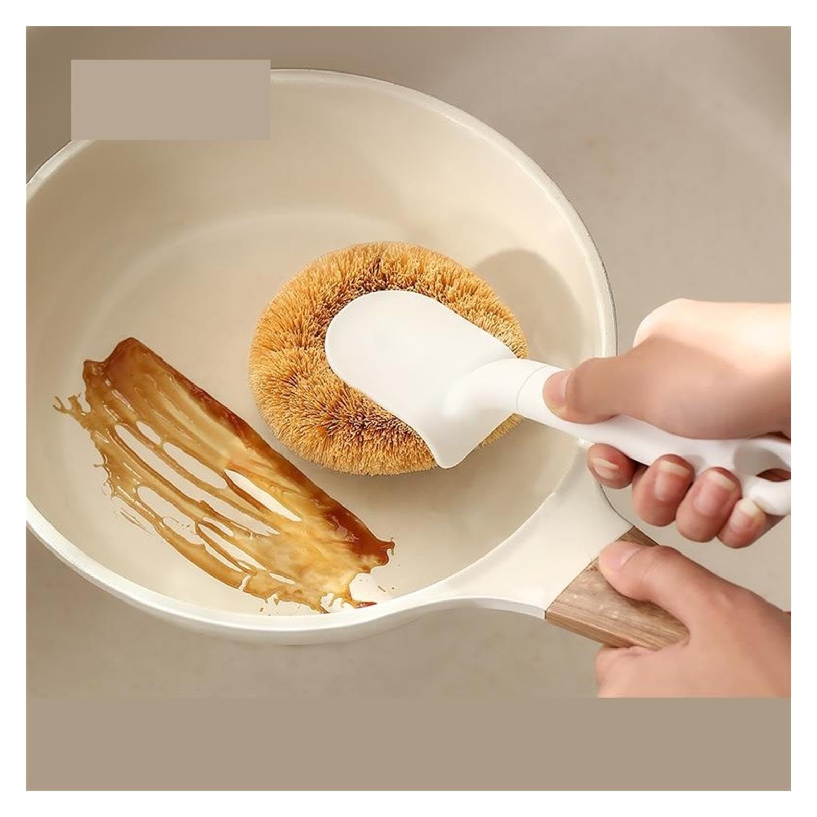 4pcs Household Long-Handled Pot Brush pour Cuisine