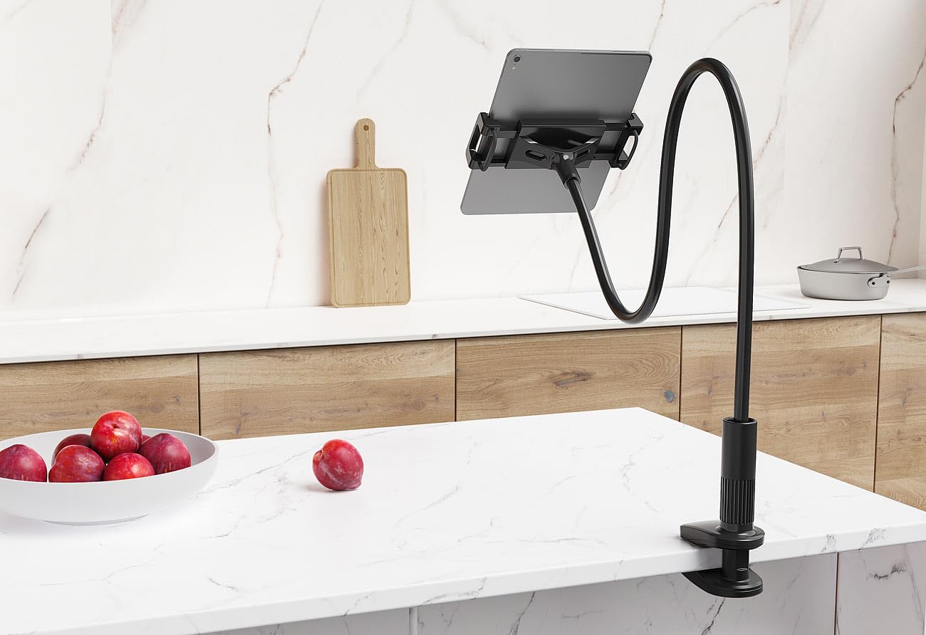 Callstel Set de 2. Soportes con Brazo Flexible para tabletas y Smartphones.
