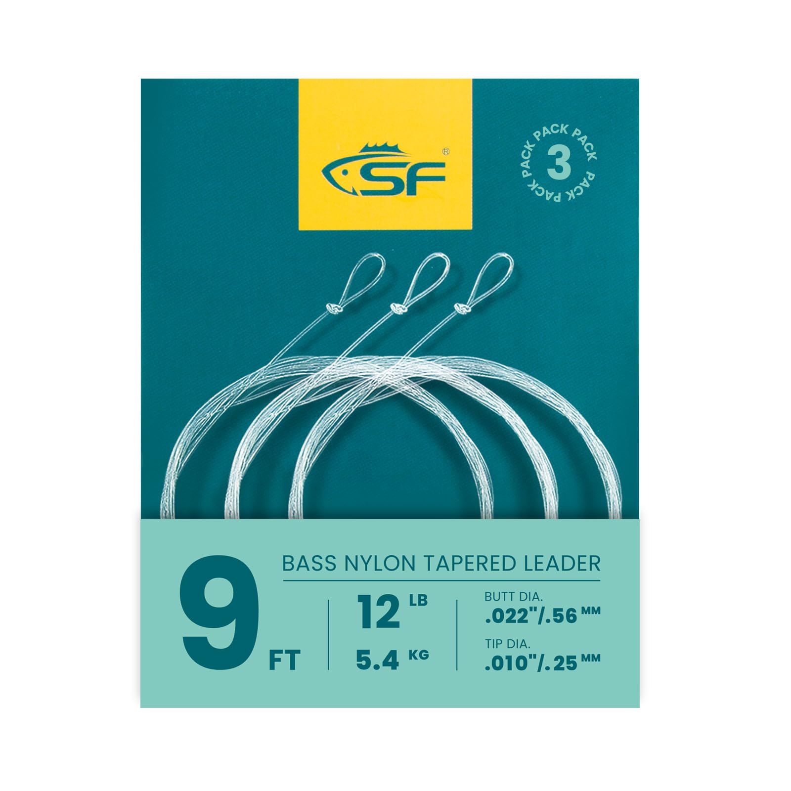 SF Hand Tied Loop Fly Fishing Tapered Leader Freshwater Trout