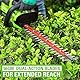 Greenworks 24V Akku-Heckenschere, 56cm Doppelseitige Klinge, Schneidet Äste und Stämme bis zu 25,4mm Dicke und 3000 SPM OHNE Akku & Ladegerät G24HT56II