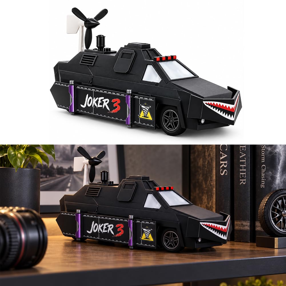 TIV Storm Chasing Car Model, 3D Printed Tornado Interceptor Toy