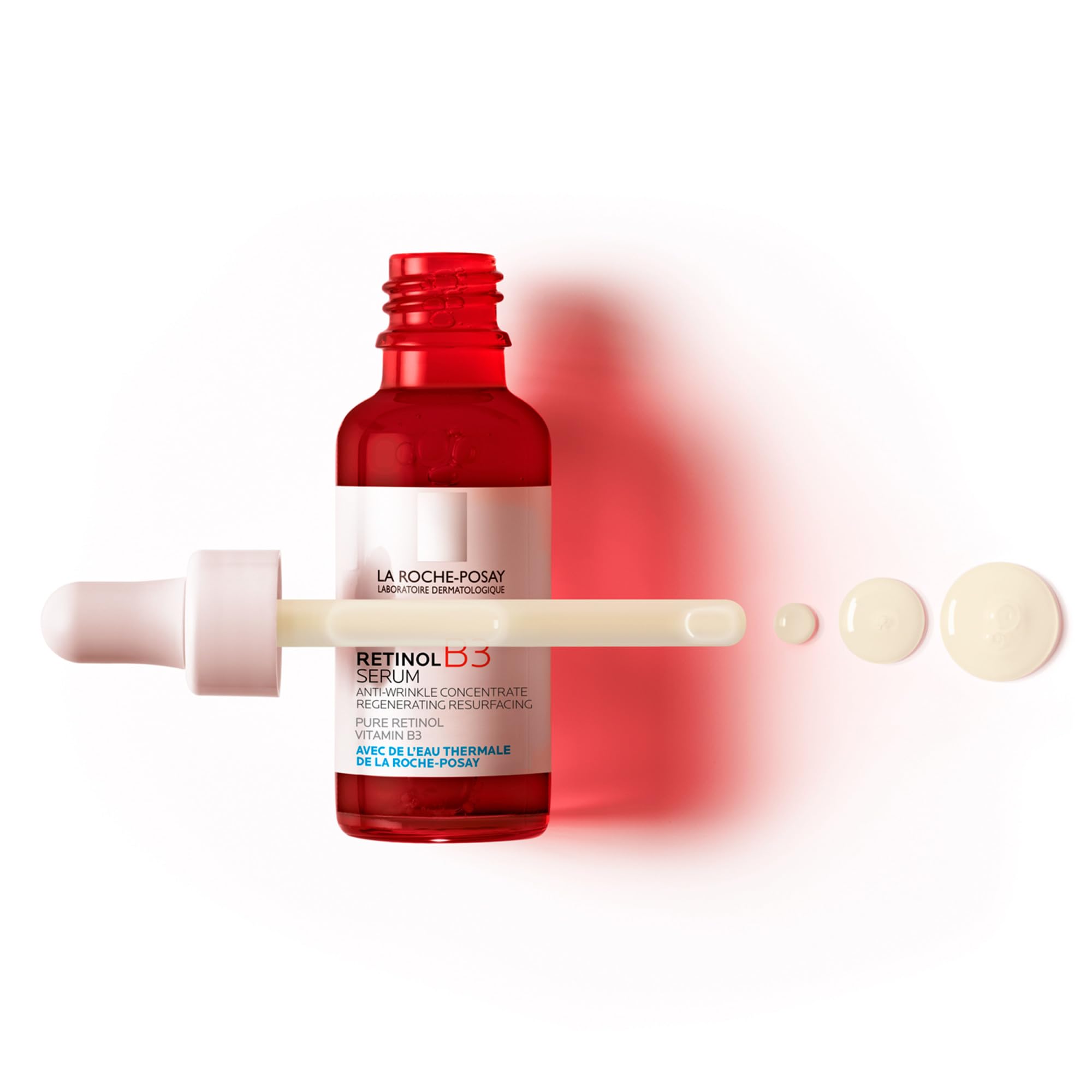 La Roche Posay Sérum, Reduce arrugas y líneas de expresión, Unifica, Regenera y Reafirma, Enriquecido con Retinol Puro, Vitamina B3 y Glicerina, Retinol B3, 30 ml