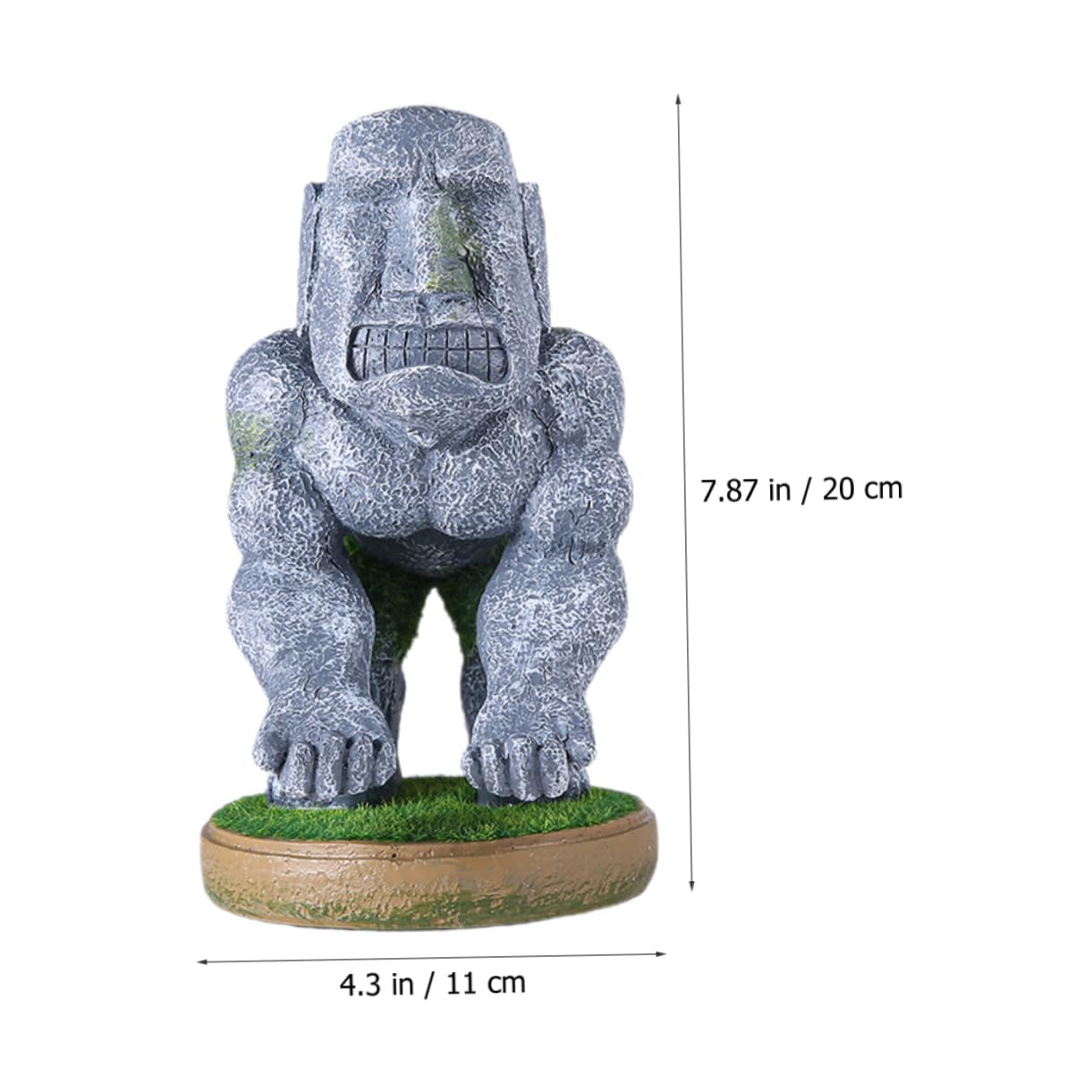 HOMSFOU Supporto Per Controller Di Gioco in Resina Moai, Supporto Espositivo Desktop Stabile, Decorazione Creativa Per Appassionati Di Gaming Maschili