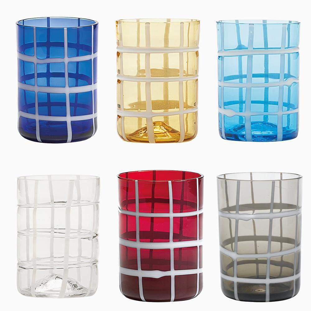 Zafferano Twiddle Tumbler Set 6 Wassergläser