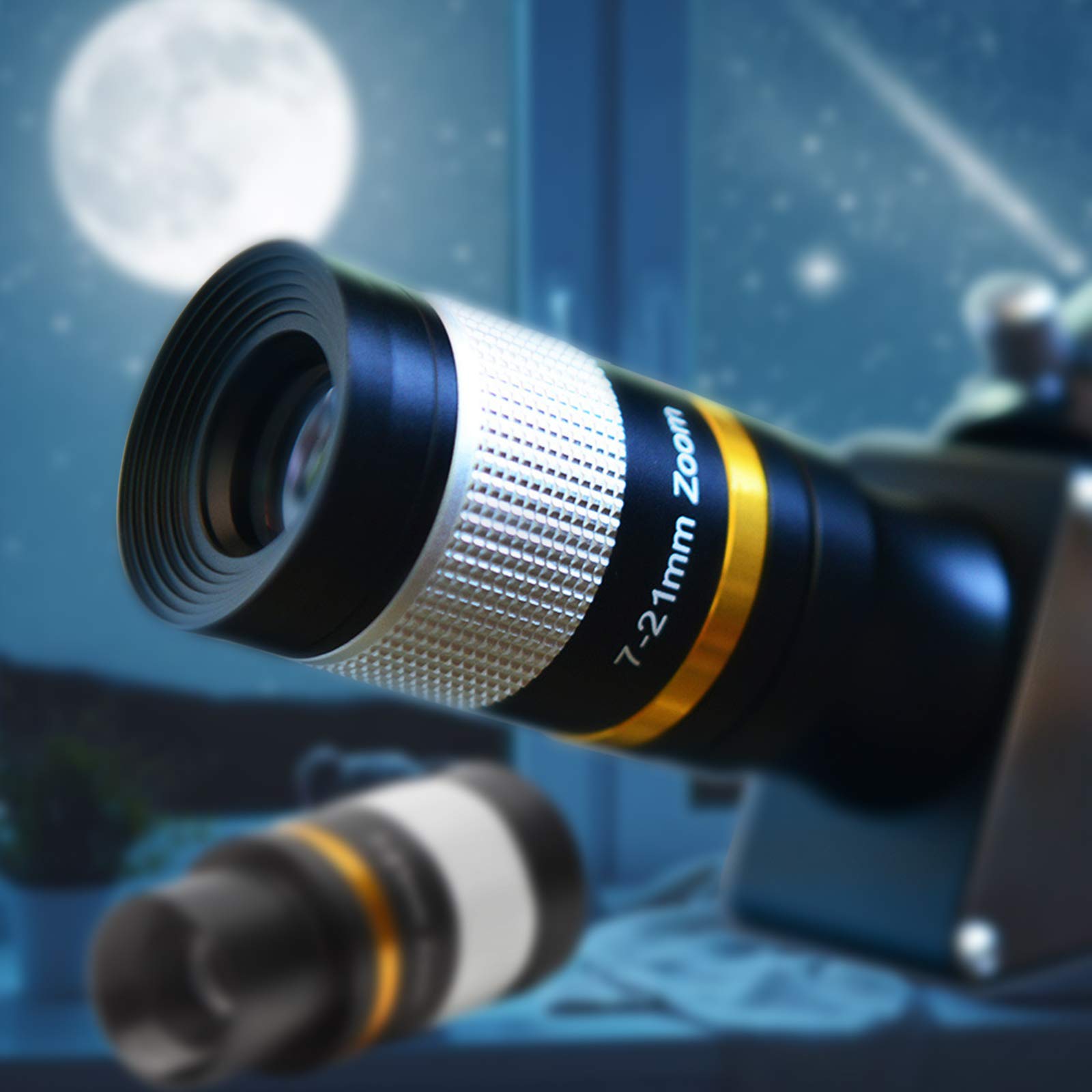 Oculare Zoom 7-21mm 1.25" Per Telescopi – Lenti Multistrato E Corpo In Metallo - 5