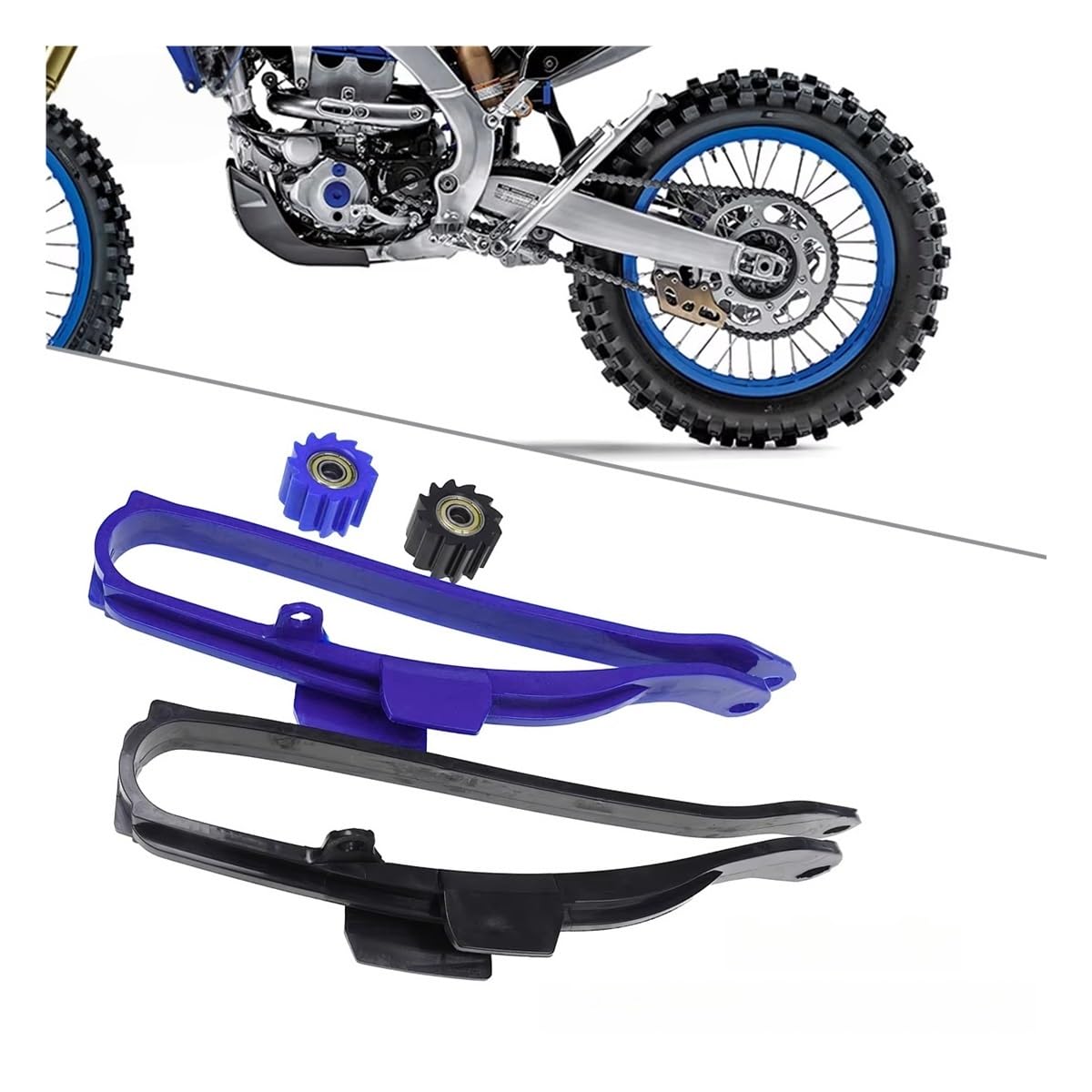 Guía De Cadena Deslizante para YZ250X para YZ450F para WR250F para WR450F para YZ WR para YZ125 para YZ250 para YZ250F Guía Y Tensor