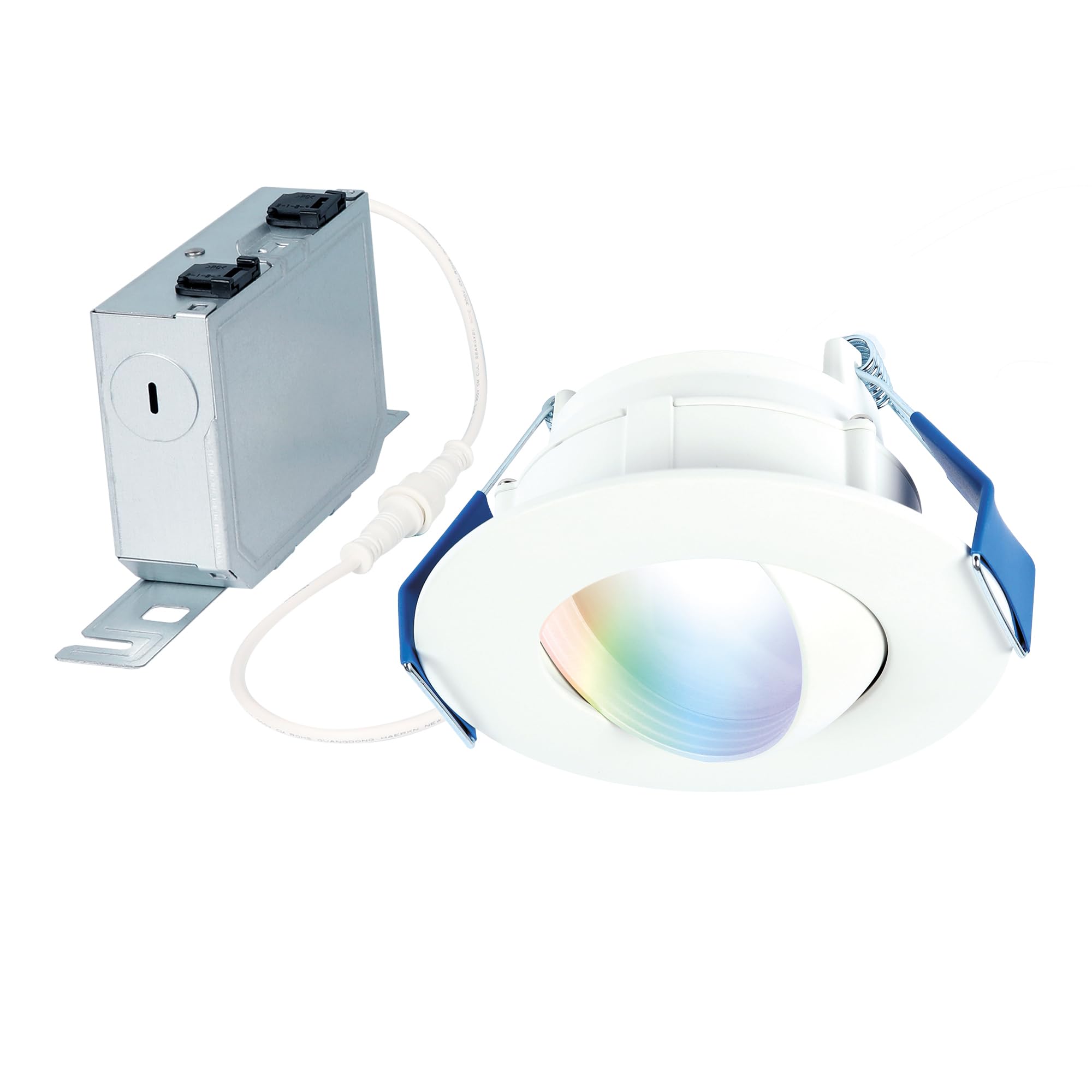 HALO 4" Smart Wi-Fi Canless LED Downlight Connected by WiZ Pro with Adjustable Gimbal Dimmable Full Color Changing, SpaceSense Motion Detection, Smart Home Compatible - RAWZC409-picture-23