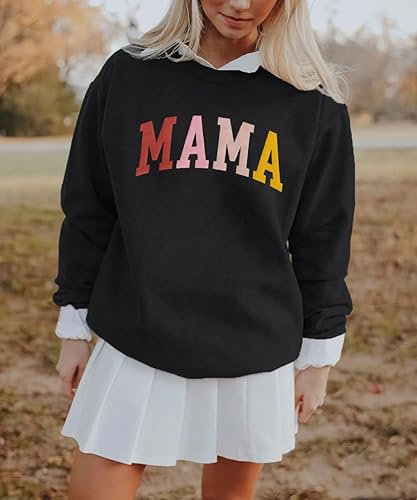 Miniatura 2 de KEKEMI Womens Crewneck Sweatshirt Long Sleeve Mamas Boobery Pullover Top Breast Feeding Graphic Sweater Brewing Co Shirt