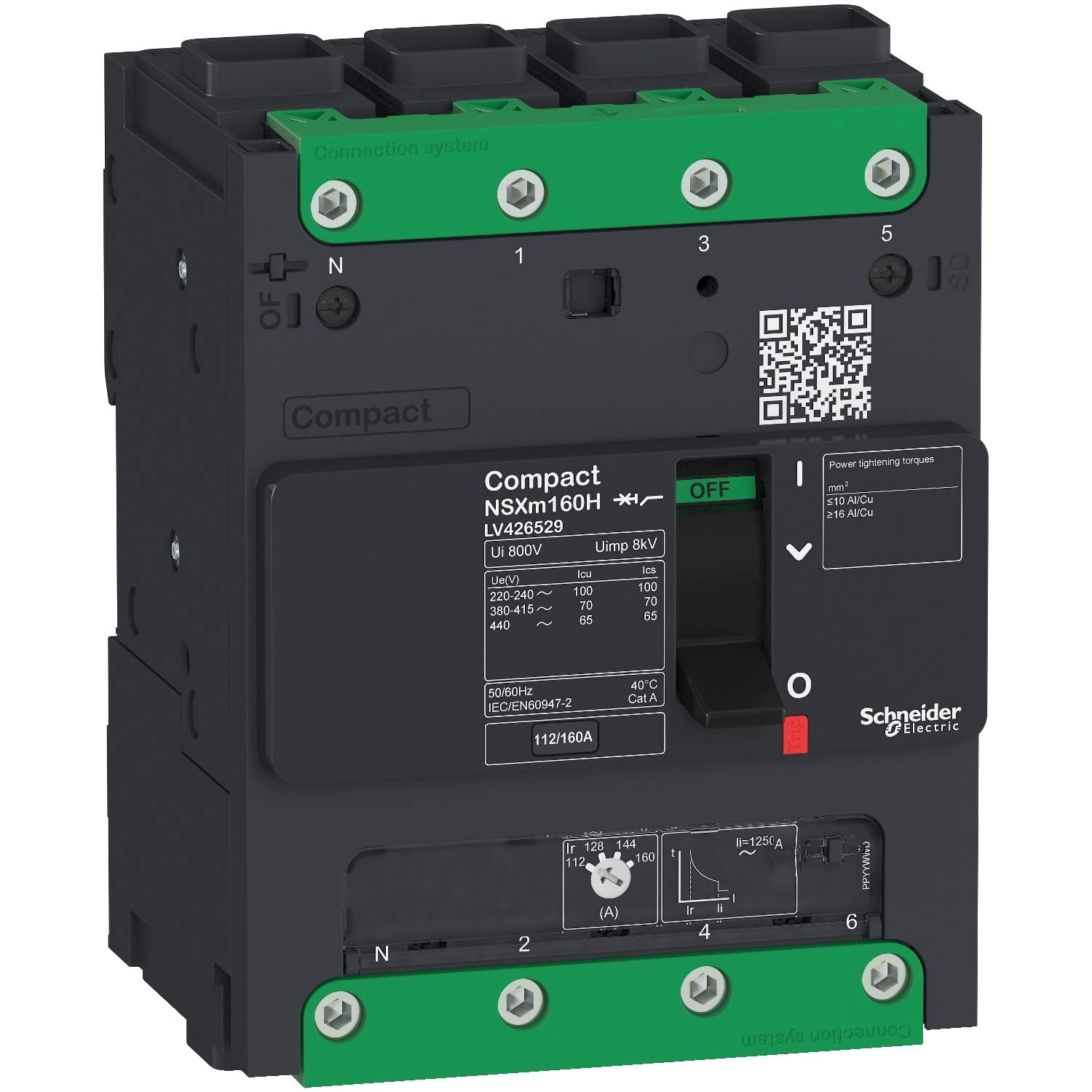 SCHNEIDER LV426222 - Interruptor NSXm 25kA TM32D 4P/4P Elink