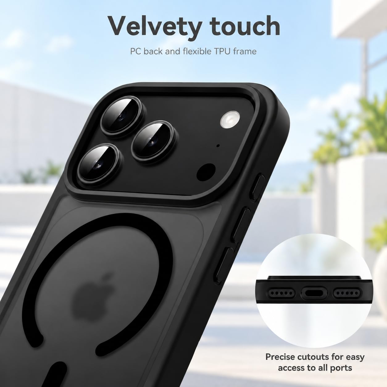 EGOTUDE for iPhone 18 Pro Max & iPhone 17 Pro Max Case | Matte Frosted Hard Back Translucent Cover Compatable with Mag — Amazon image 3