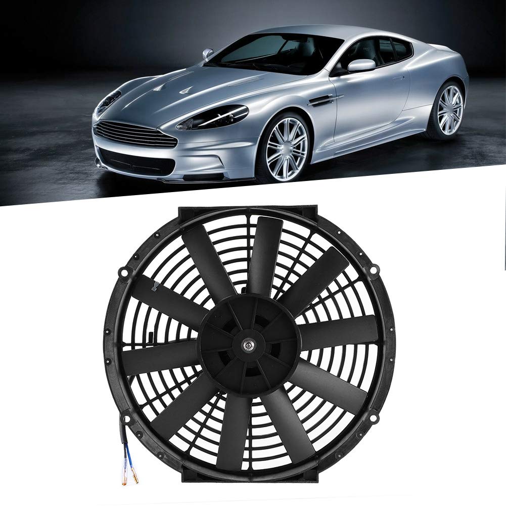 Qqmora Ventola del Radiatore Universale per Auto da 12 Pollici, Raffreddamento del Vano Motore, Eccellente Dissipazione del Calore per il A/C