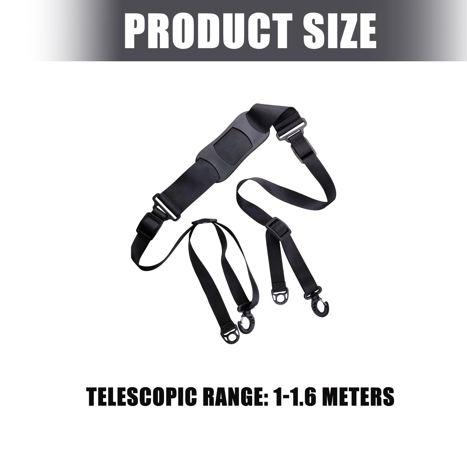 Correa de transporte ajustable para bicicleta para niños con almohadilla antideslizante para el hombro, correa de hombro para patinete, accesorio para exteriores