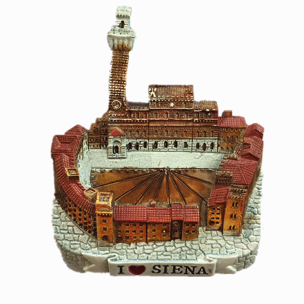 Magnete Frigorifero 3D A Forma Di Tazza Da Caffè – Siena Italia – Souvenir In Resina 8x5 Cm – Regalo Viaggio