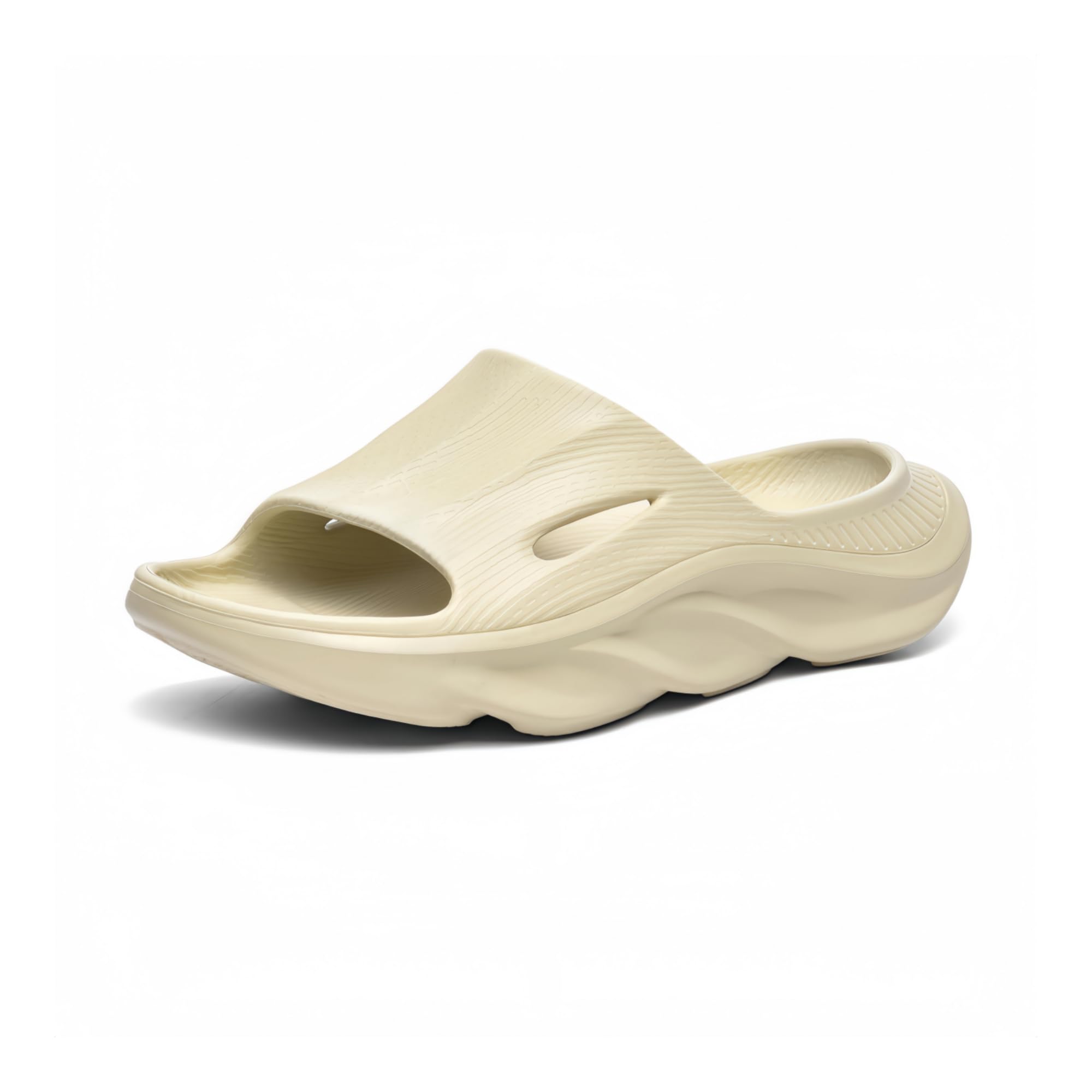 Recovery Slides for Men and Women - Orthopedic Sandals with Arch Support & Thick Cushion, Plantar Fasciitis Slippers, Lightweight Non-Slip Slides for Post-Workout Recovery