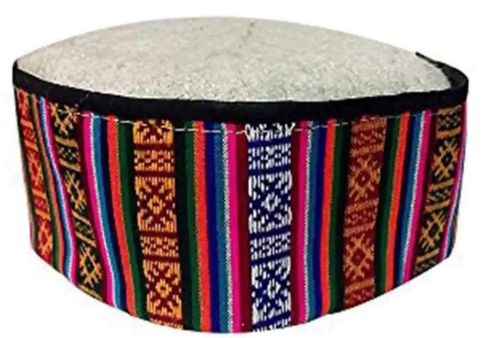 ARUNA KULLU HANDLOOMCap Unisex Woollen Himachal Cap Basic Multicolor