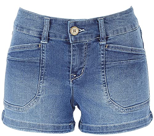 Unionbay Women's Delaney Stretch Mid Rise Short, Wham Blue, 7 Regular #TOP9