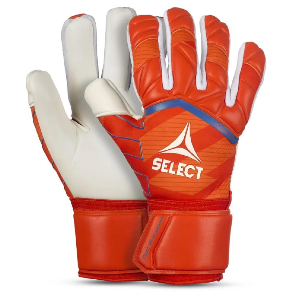 Select 77 Super Grip Goalkeeper Gloves, Orange/White V24, Size 7