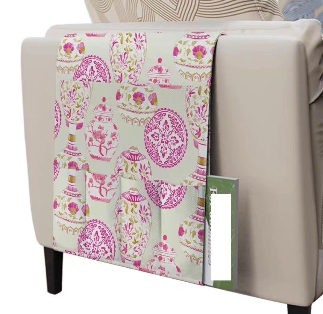 Tasche organizer for braccioli del divano, borsa portaoggetti da appendere, organizer for divano, poltrona, comodino, tasca portaoggetti, supporto for TV, telecomando, riviste, libri, cellulare, snack