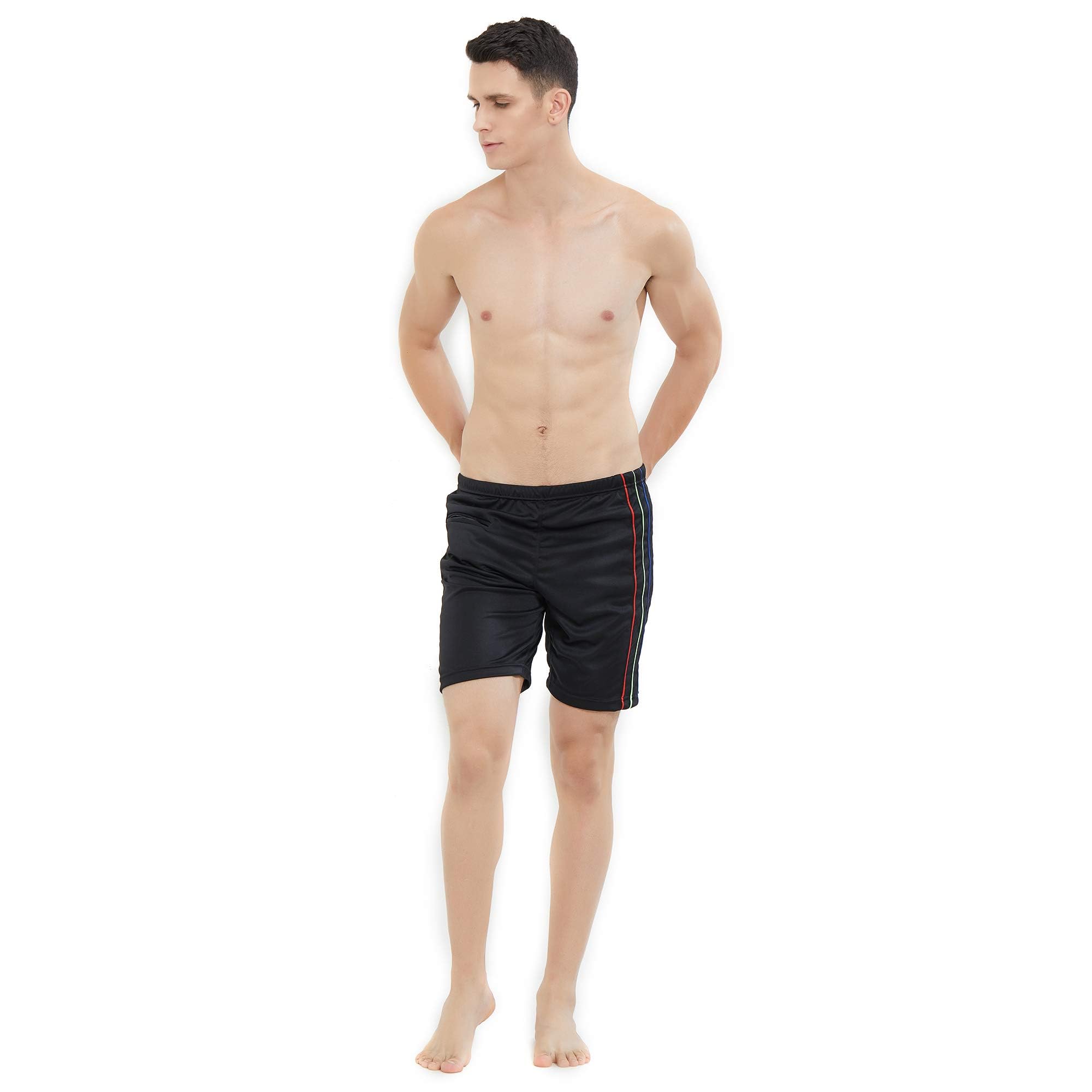 LIMEESwimming Shorts for Men | Quick Dry Stretchable Swim Trunks with Drawstring & Pocket | UV Protection Swimwear for Beach, Pool, Gym | Sizes M to 3XL