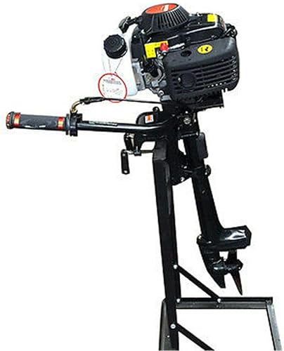 Miniatura 2 de BJTDLLX Motor fuera de borda de 4 tiempos y 4 HP, motor fuera de borda de 52 CC 2800 W, motor de barco de pesca resistente, motor marino para pesca,