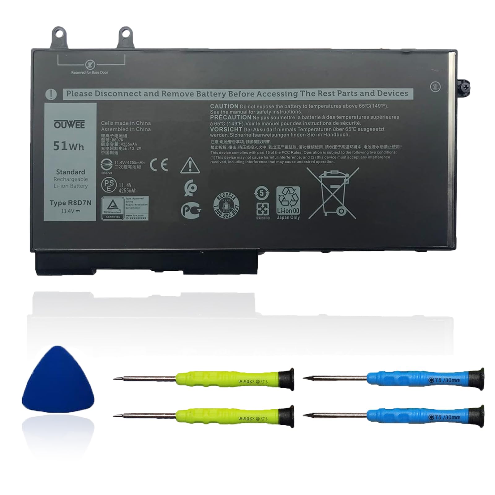 Amazon.com: OUWEE R8D7N Laptop Battery Compatible with Dell