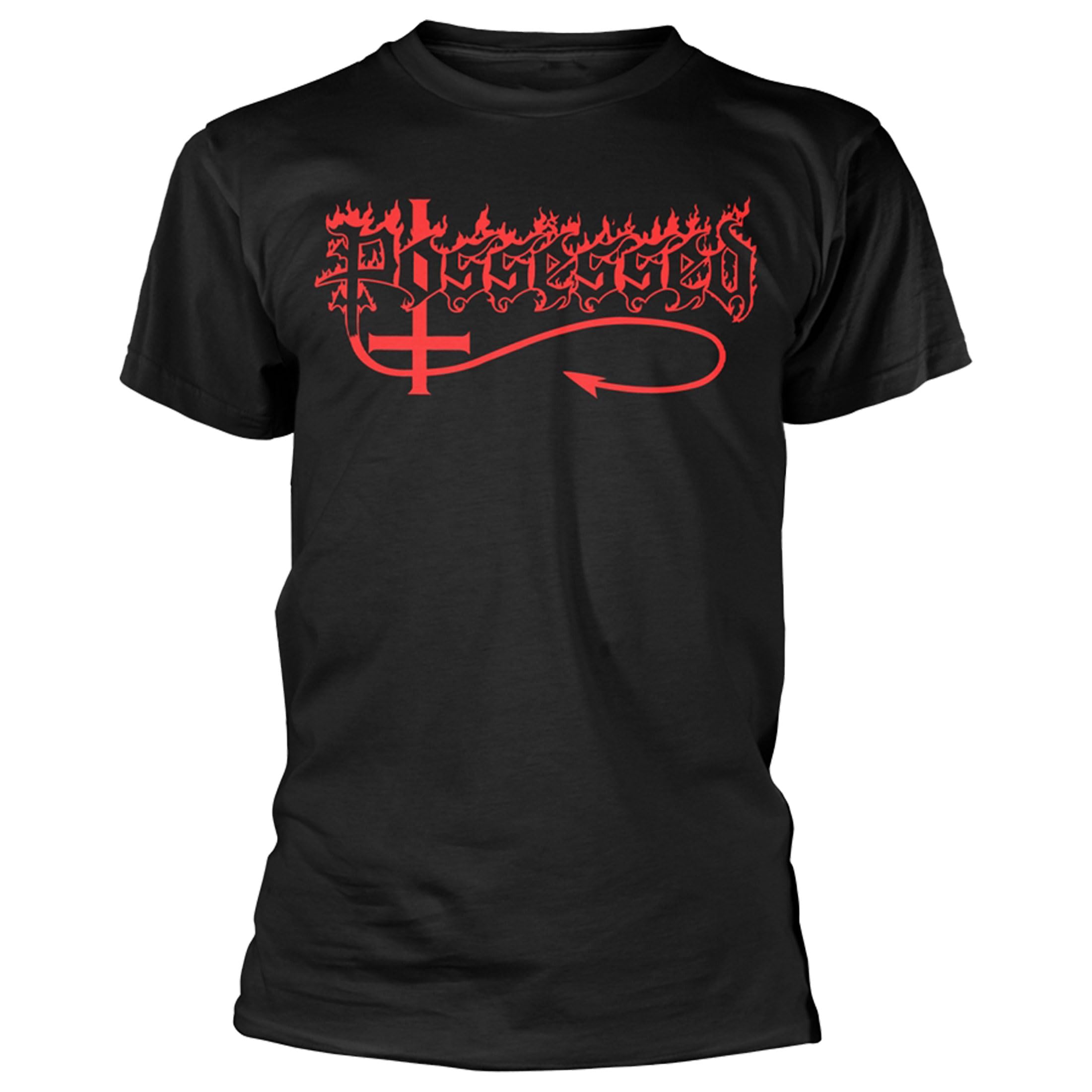 POSSESSED LOGO (RED) T-Shirt XX-Large BLACK