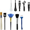 10PCS Car Detailing Brush Kit, Nylon Anti-Static Car Interior Cleaning Tools, Portable Crevice Cleaning Brush Auto Dusting Tool Multipurpose for Dashboard Air Vent Computer Keyboard