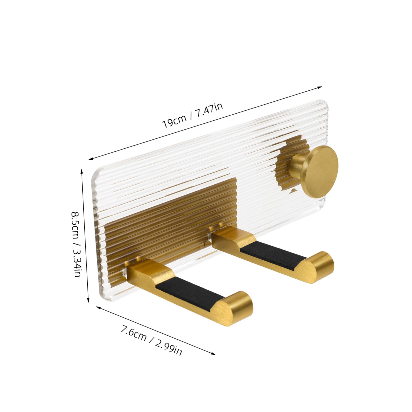 BESTYASH Smooth-rounded Edges Hair Dryer -mounted Acrylic Easy-clean Elegant for Decor