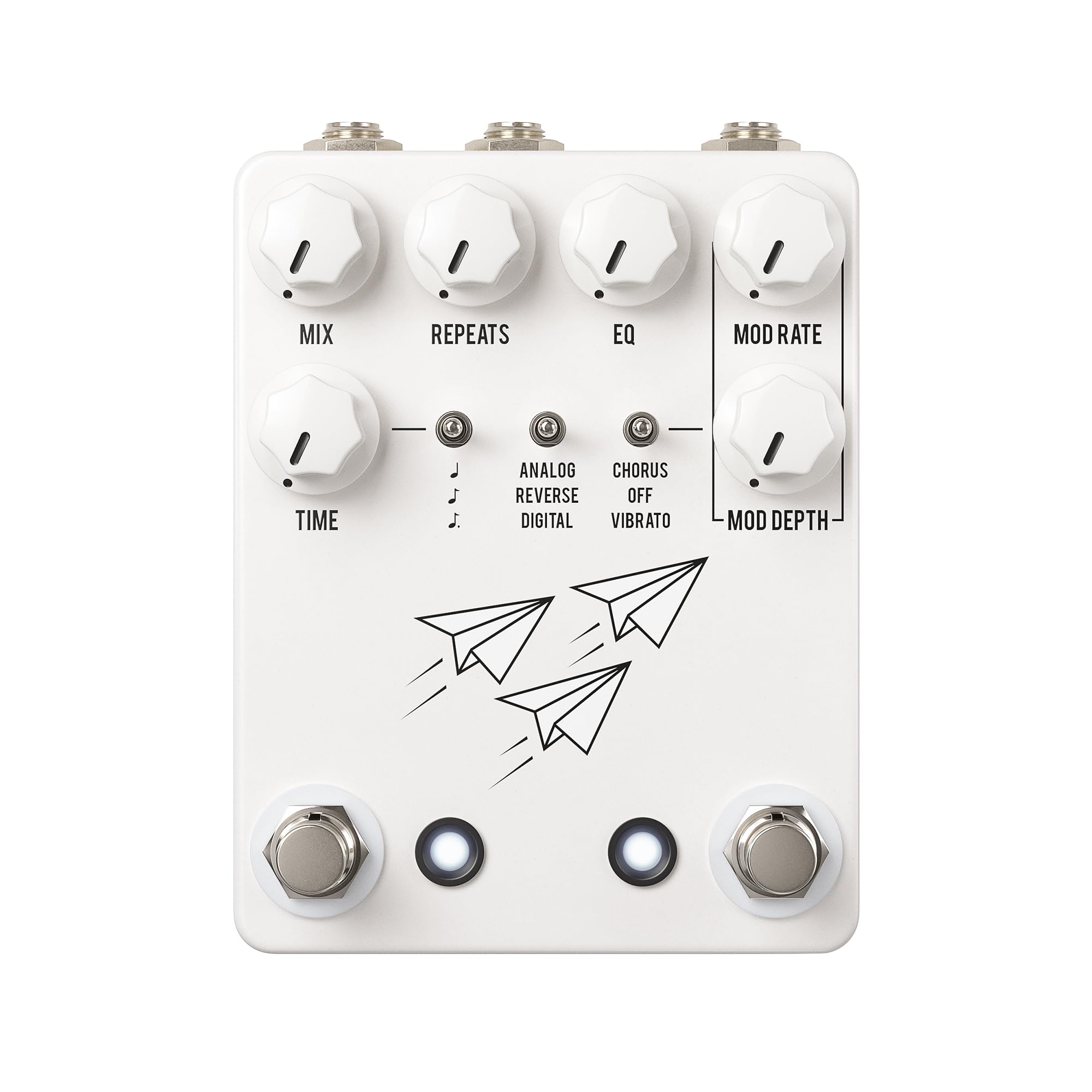 Amazon.com: JHS Flight Delay Pedal, White : Musical Instruments