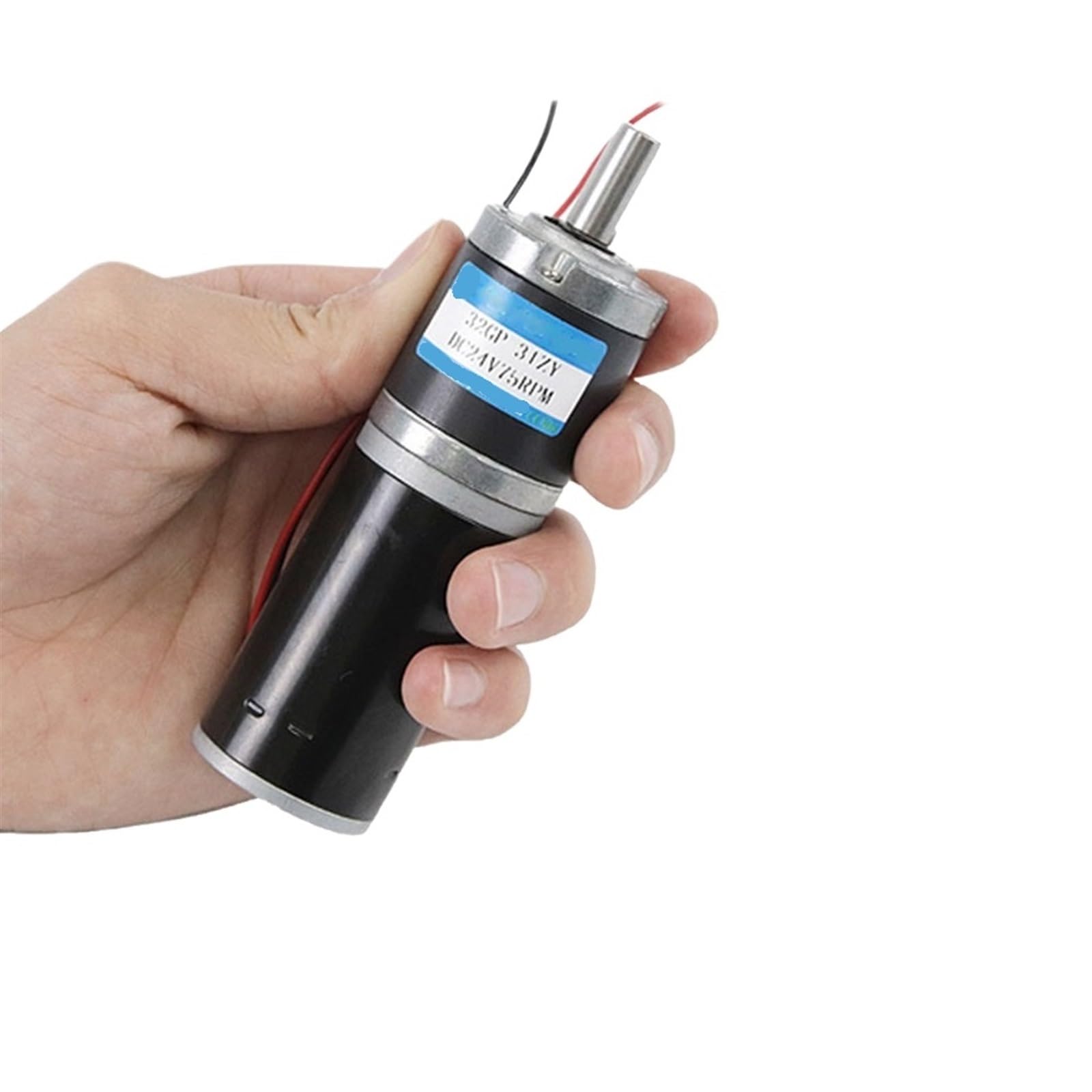 GNQUKEBWH 12V 15W 24V 18W DC Planetary Gear Motor 32MM 32GP-31ZY Electric Carbon Brush Shaft Diameter 8mm 6mm(6mm only motor,11rpm)