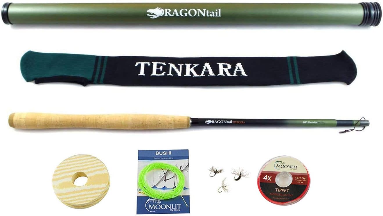 DRAGONtail Tenkara Hellbender Zoom 13' / 11.3' Tenkara Fly Fishing Rod