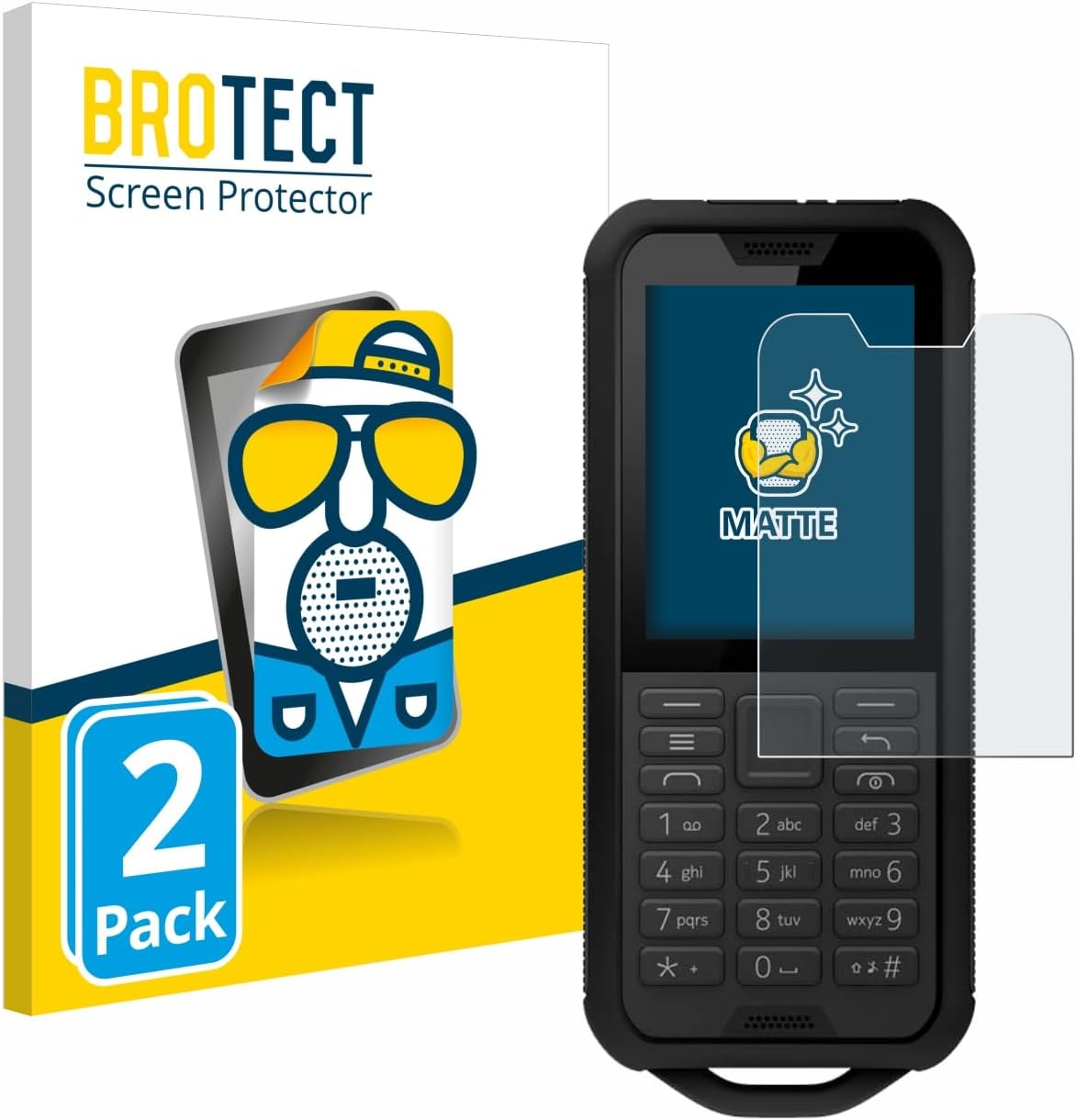 Screen Protector Anti-Glare compatible with Nokia 800 Tough (2 Pack) Screen Protector Matte, Anti-Fingerprint Protection Film