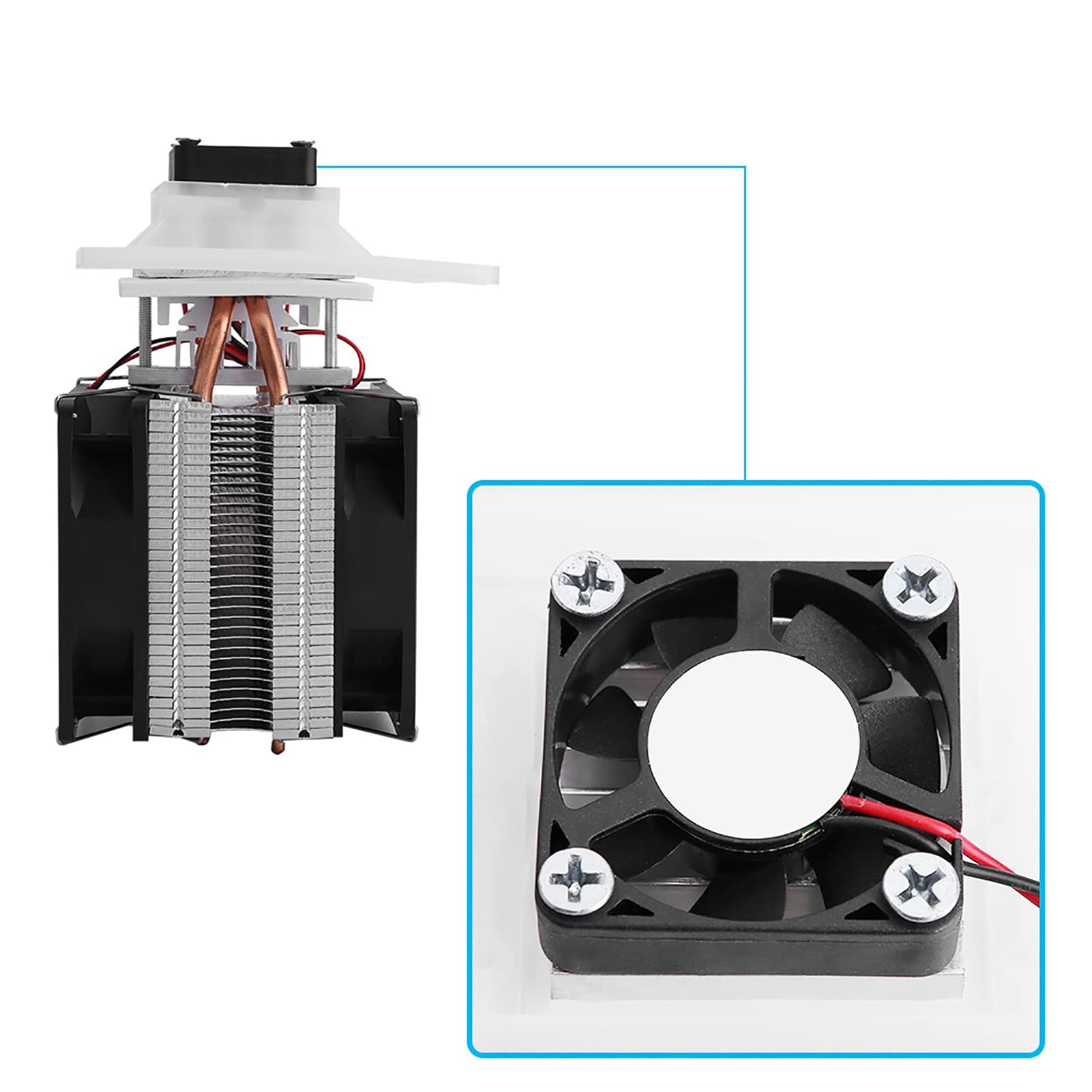 Réfrigération à Semi-conducteur 12 V, Kit De Système De Refroidissement De Réfrigération Thermoélectrique Peltier DIY, Dissipateur Thermique De Refroidisseur à Semi-conducteur Pour Système De Déshumid