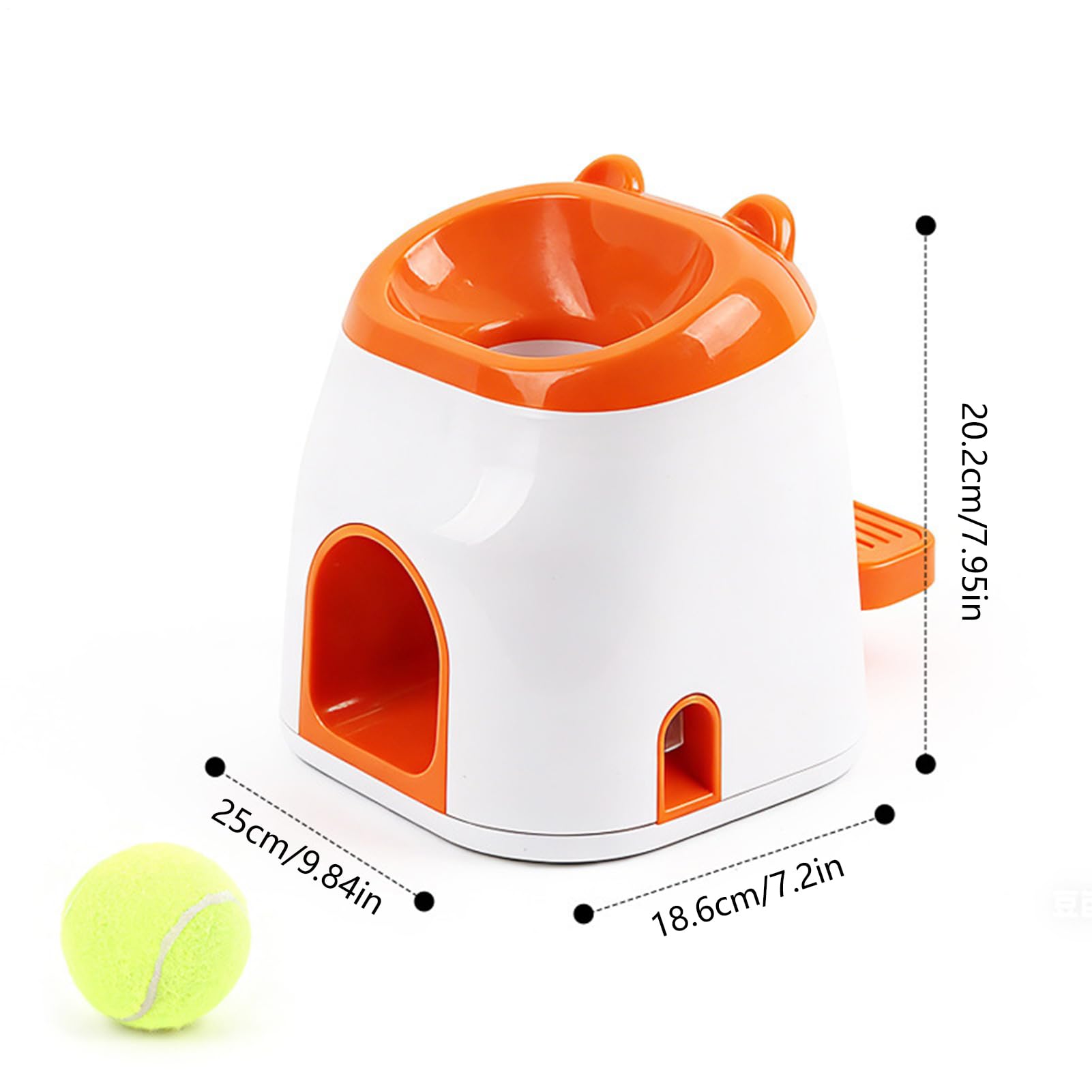 Genérico Lanzador De Bolas Juego De Entrenamiento Interactivo | Juguete Para Lanzar Y Buscar Con Dispensador De Premios Para Mascotas En Hogar Parque Jardin Y Exteriores