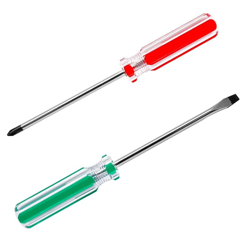 Kit de Chaves de Fenda Magnéticas Rierdge com Haste de Aço Cromo-Vanádio, 5 mm, 2 Peças