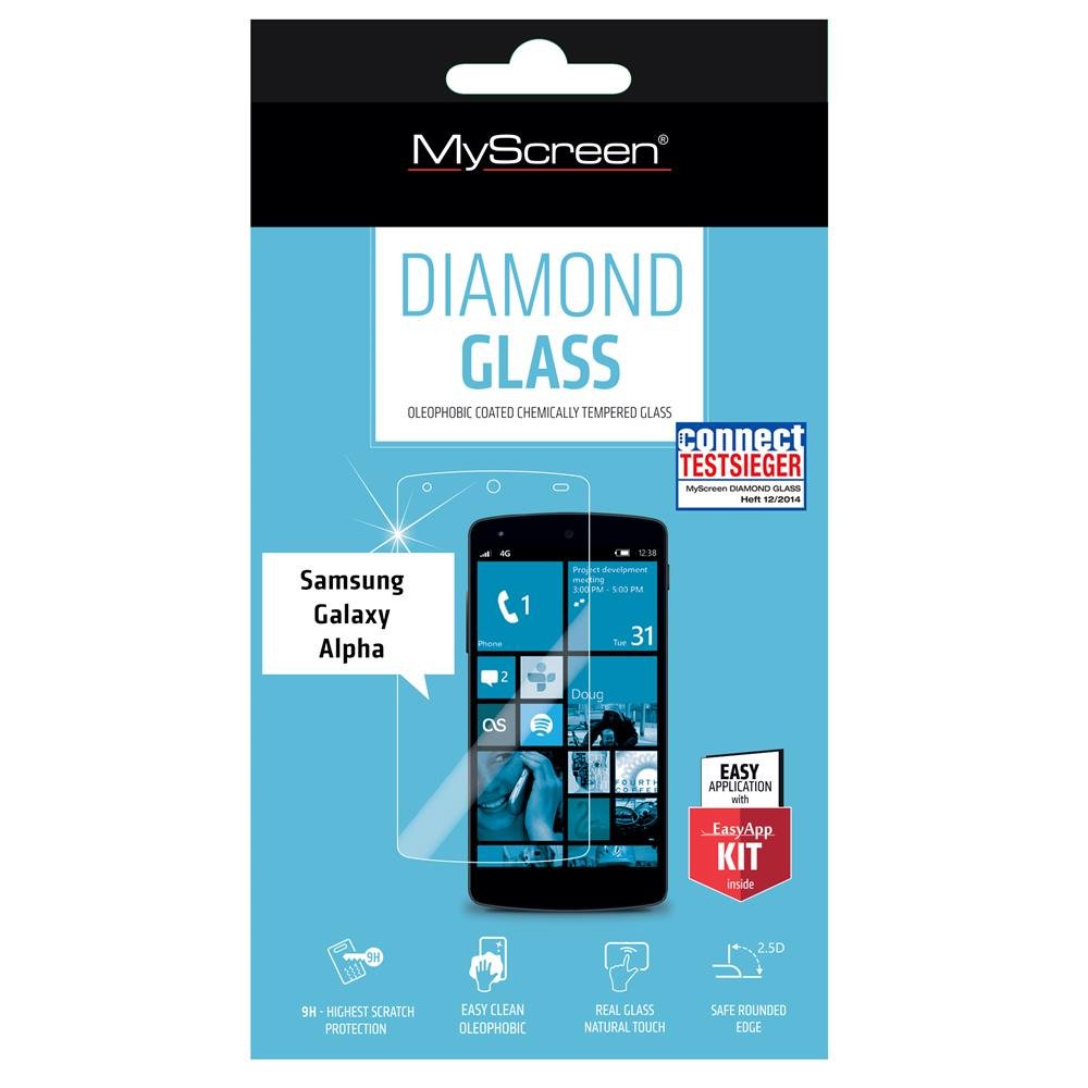 MyScreen PROTECTOR Diamond Glass Protector for Samsung Galaxy Alpha