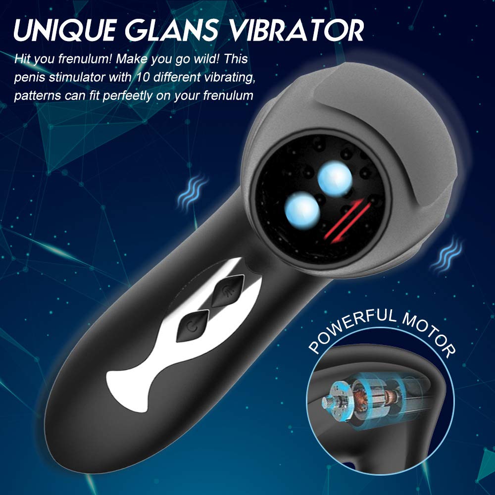 Neu Elektrische Penispumpe für die Männer Vakuumpumpe Masturbator mit 10 Saugstufen und 10 Vibrationsmodi Penis Verlängerung Erektionshilfe Erotik Sexspielzeug 100% Wasserdicht
