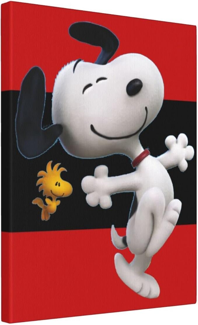 Amazon Co Jp Snoopy スヌーピー アートパネル 壁掛け 壁飾り ファッション絵画ポスター 木枠付きの完成品 キャンバスアートホームデコレーション 誕生日プレゼントとして 50x40x1 6cm ファッション