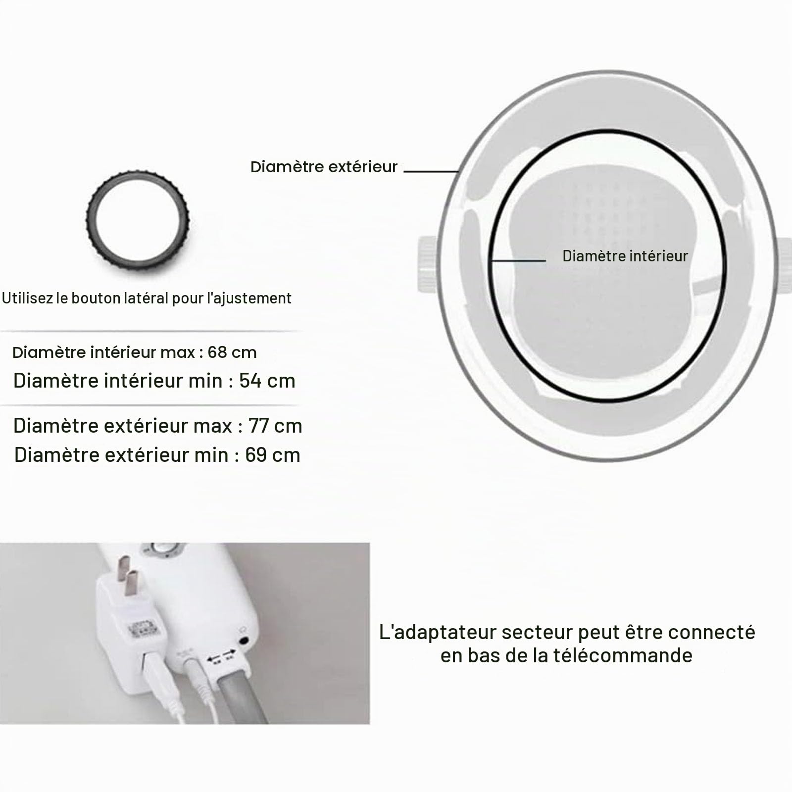 Casque de Massage électrique de la tête, Masseur de Vibrations à Pression d'air avec Massage Profond, Vibrations, Chauffage et Musique, Taille réglable, soulagement de la Douleur, Relaxation