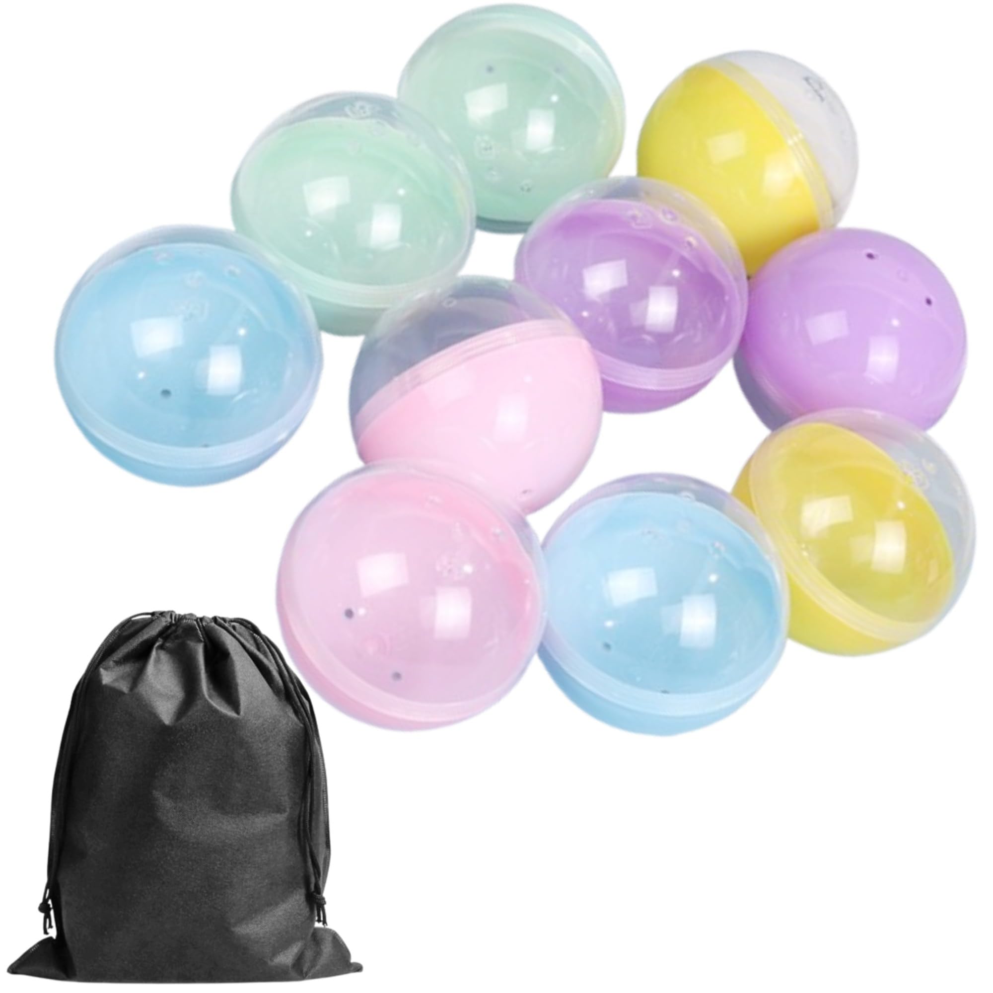 Amazon | merrytime ガチャガチャカプセル 32mm 小型カプセル カラフル