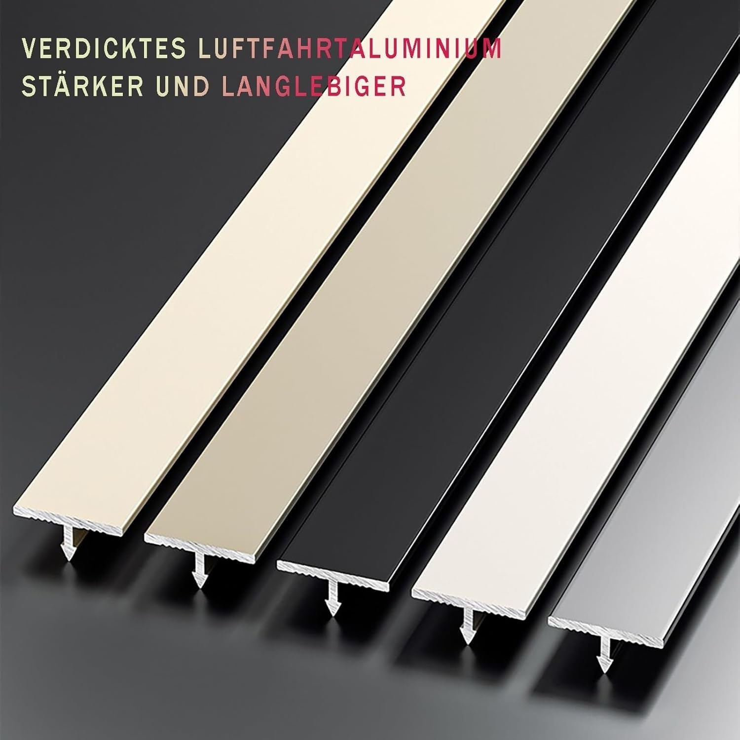Odporny na zarysowania aluminiowy profil w kształcie litery T, 20 mm szerokości, 3 x 100 cm, profil dekoracyjny, odporny na korozję, do renowacji wnętrz, wykończenie w kolorze ciepłej bieli