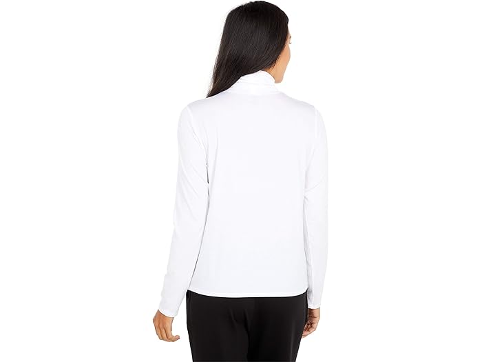 eileen fisher scrunch neck top