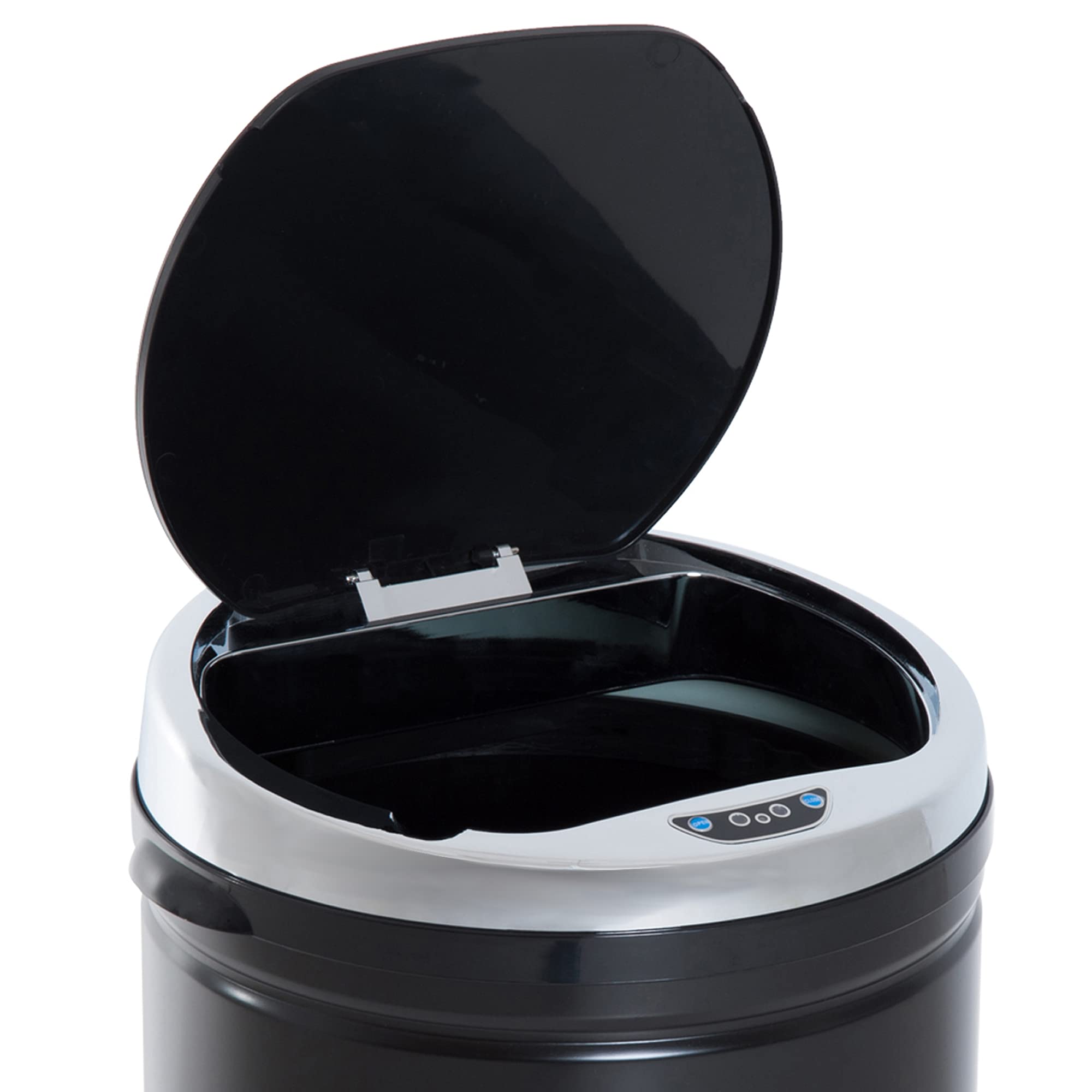 HOMCOM Sensor Mülleimer 50L mit Inneneimer für Küchen Büro Schwarz | Automatischer Mülleimer, Abfalleimer, Bewegungssensor, Abfallbehälter, Müllbehälter, Schlafzimmer