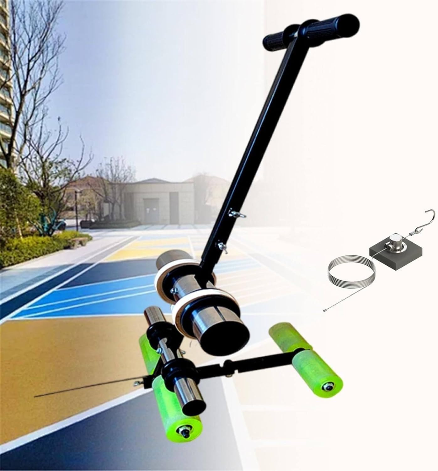 Aioneer Playing Field Line Striping Machines,Pickleball Court Marking Kit,Basketball Court Marking Tool Kit For Driveway,Asphalt Or Concrete
