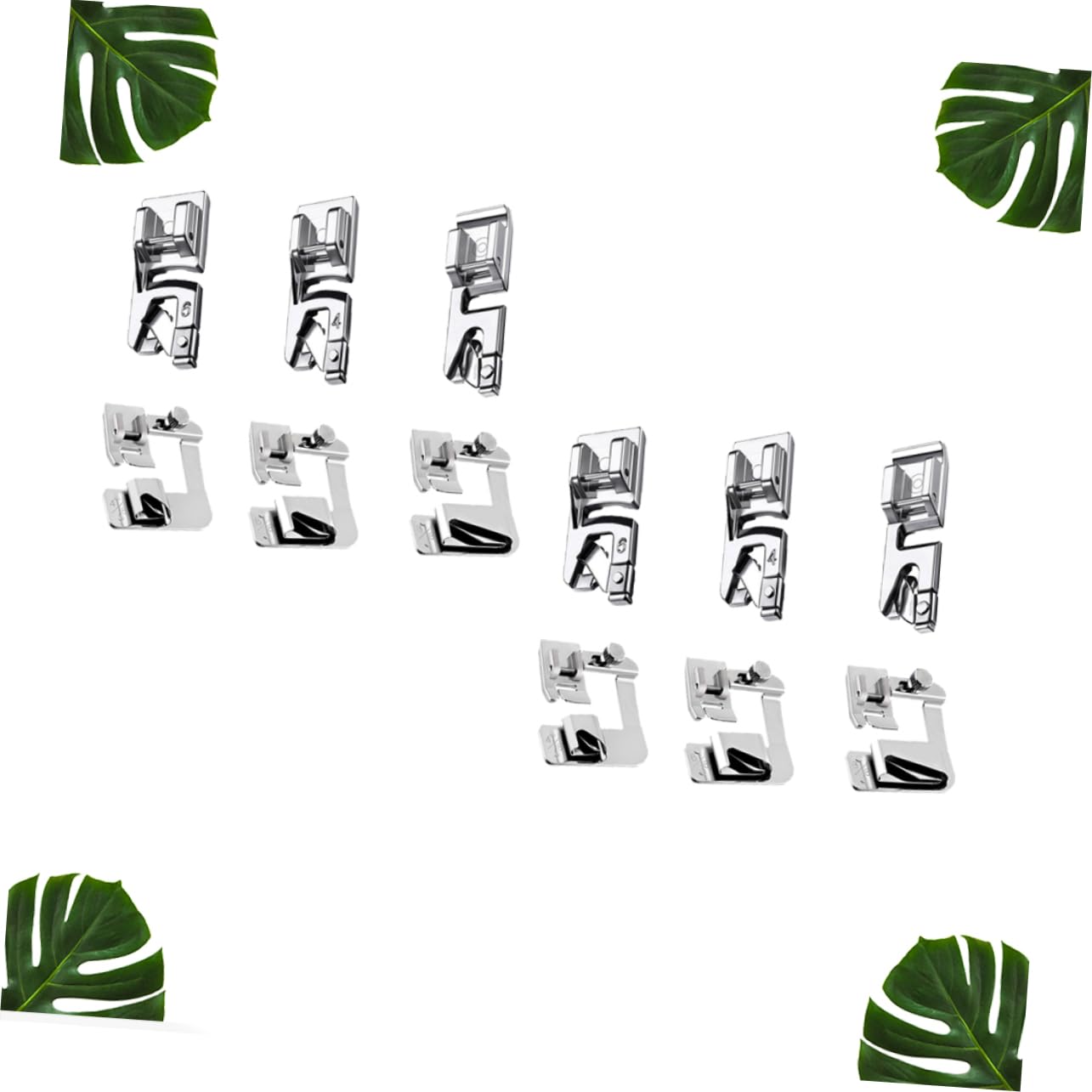 12pezzi Piedini Premistoffa per Cucire Piedini Premistoffa per Arricciatura in Set di per Macchina da Cucire Bassa per Tessuti Leggeri su Indumenti e Altri Progetti Facile da
