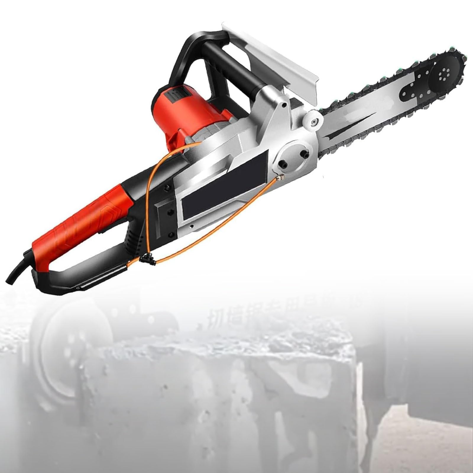 Motosierra para Hormigón De 18"/20", Profundidad De Corte De 13,77"/18,89", Máquina Ranuradora De Pared Portátil con Suministro De Agua Húmeda Y Eliminación De Polvo, para Hormigón, Barras De Acero